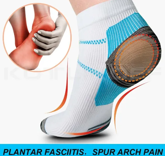 1 Pair Comfortable Plantar Fasciitis Heel Spurs Arch Pain Relief Compression Socks