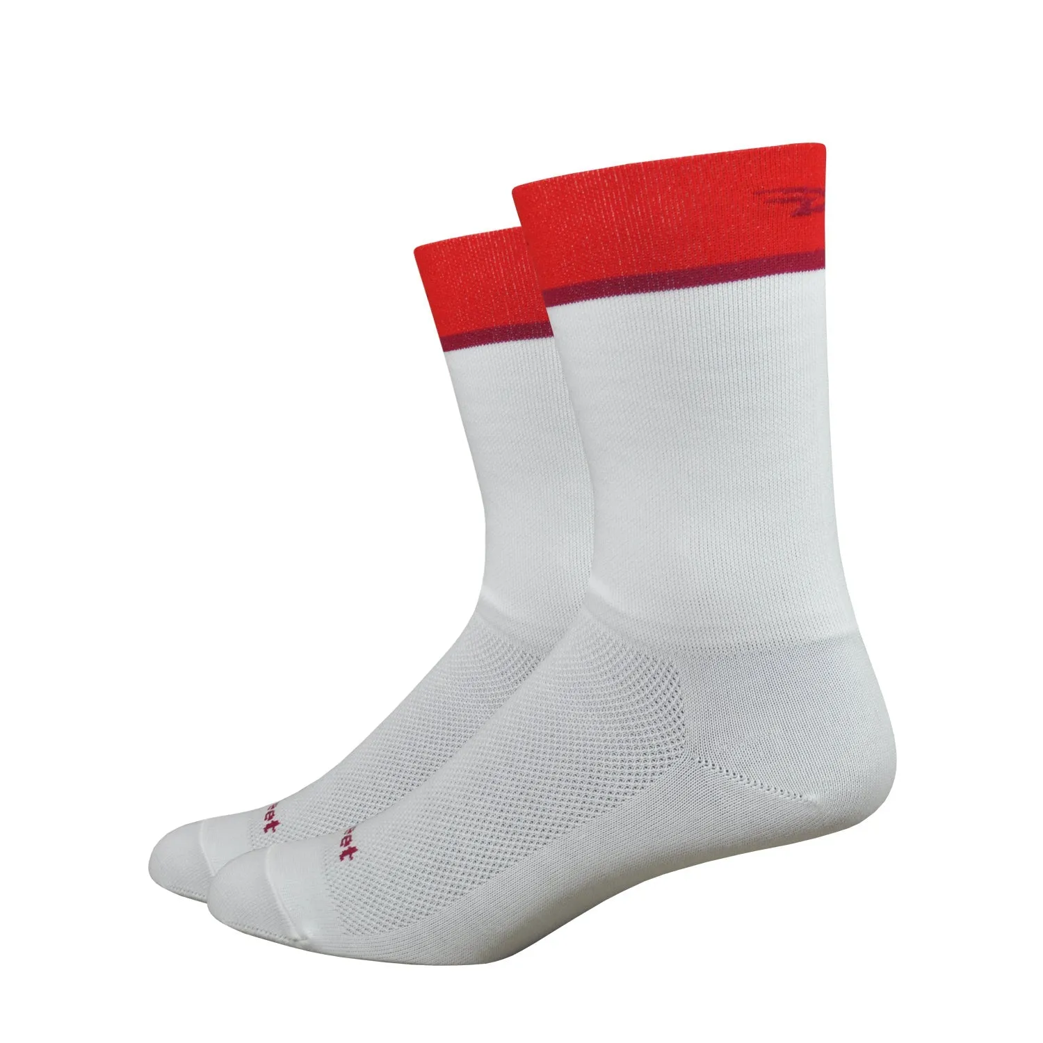 Aireator 6" Team DeFeet (White/Scarlet)