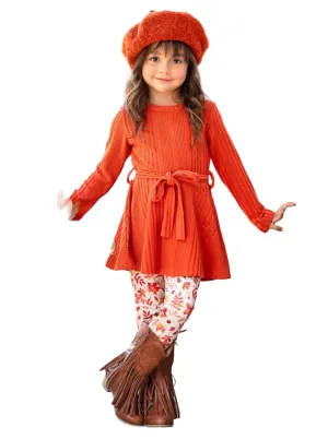 Autumn Harvest Girls Top And Legging Set