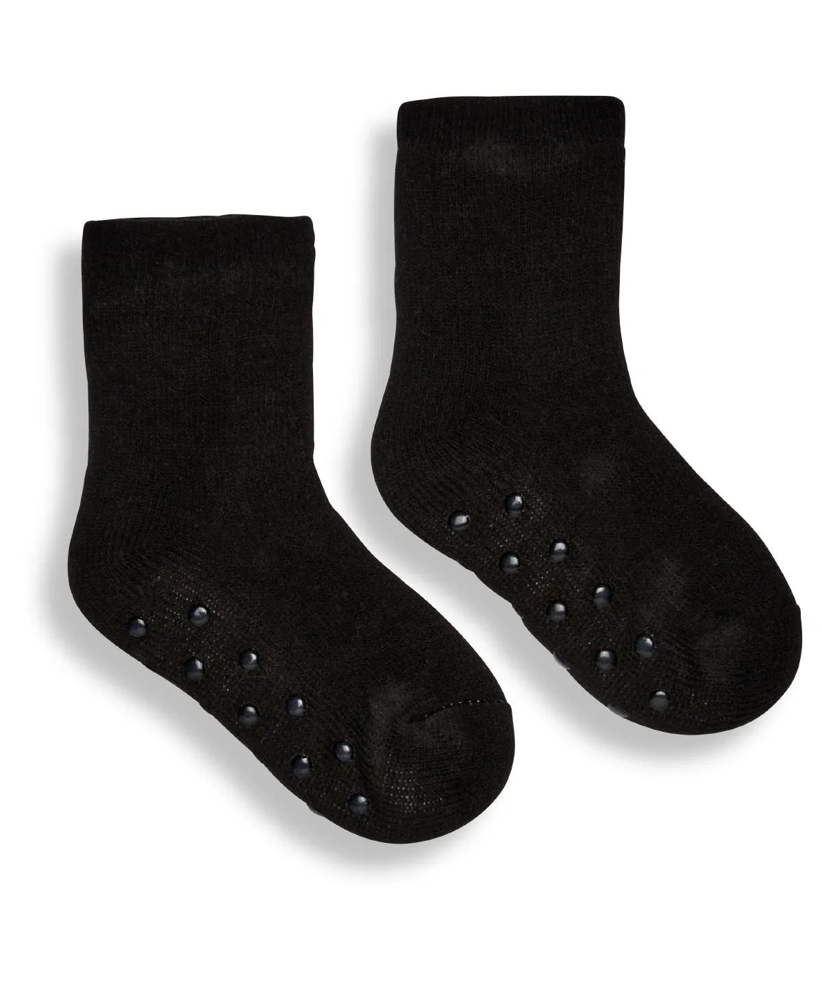 Black - The kids Ribbon luxury Eskimo-style fleece socks