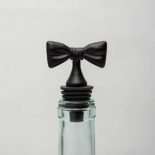 Black Tie Bottle Stopper