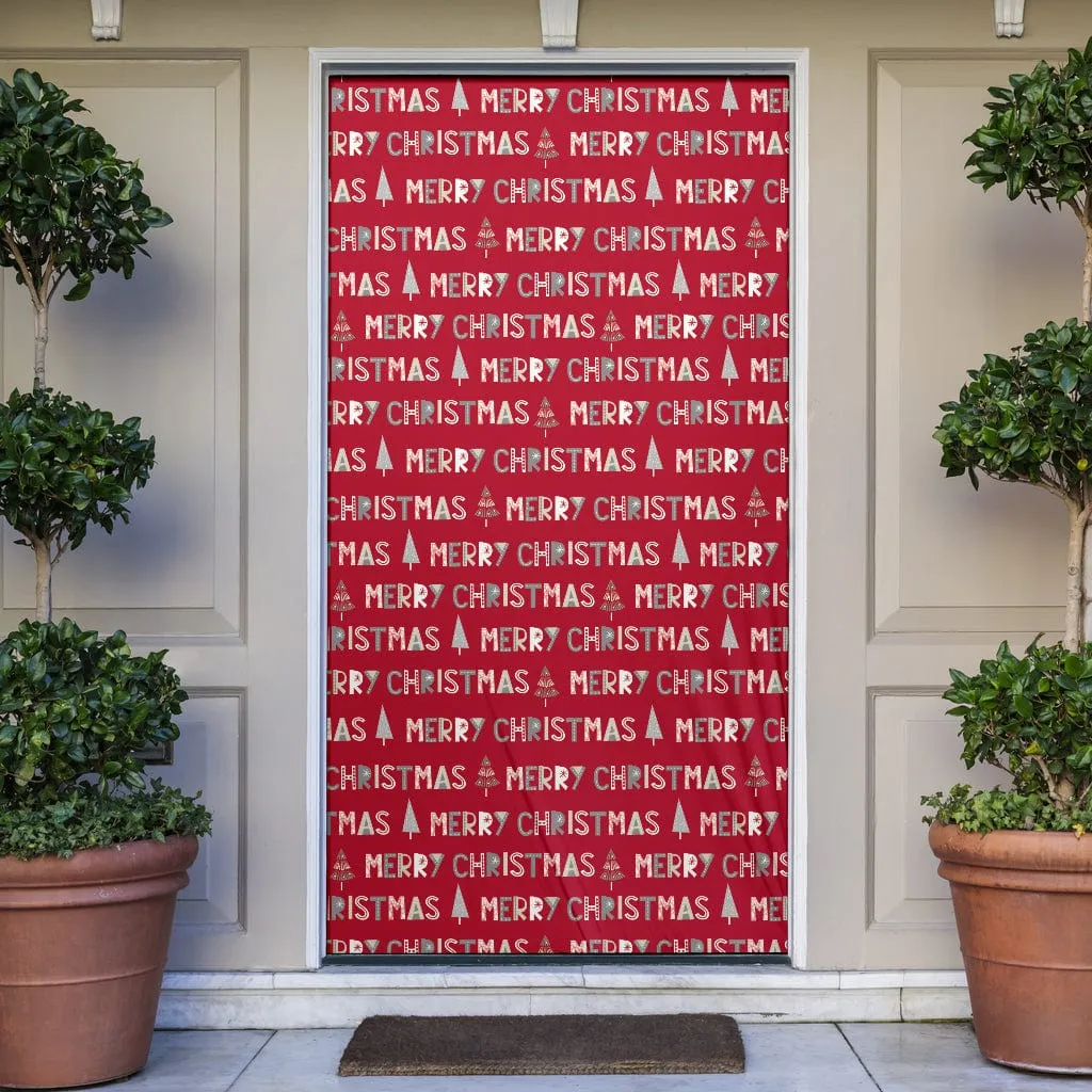 Christmas Merry Christmas Decor Door Sock