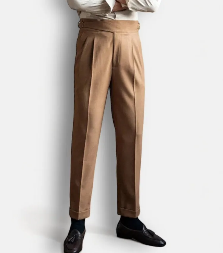 Cold season straight trousers