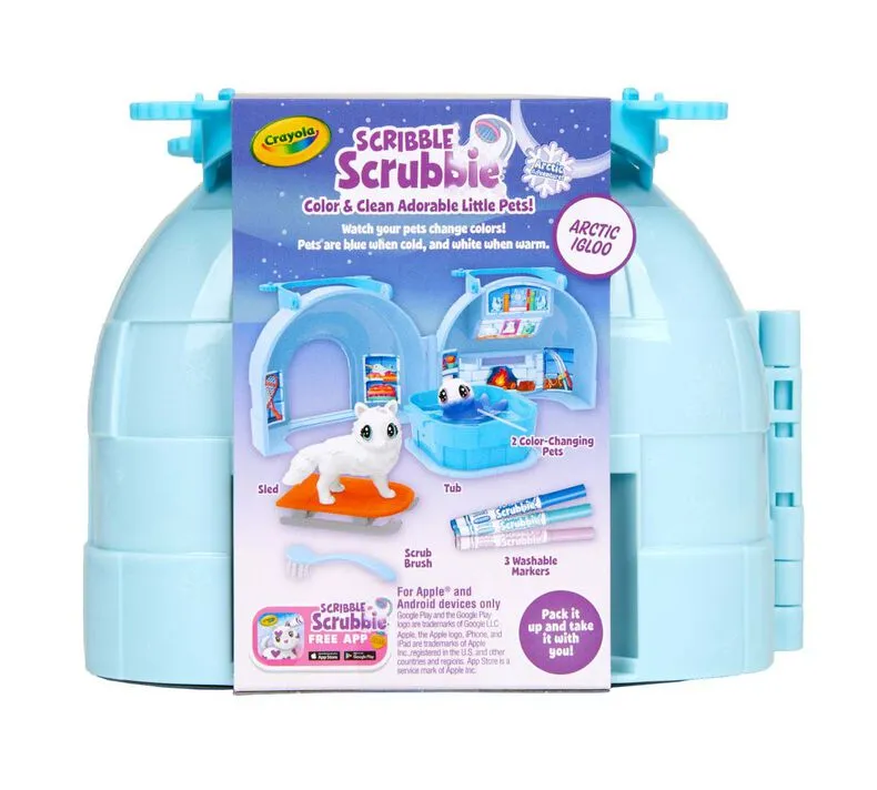 Crayola Scribble Scrubbie Pets Arctic Igloo Kit