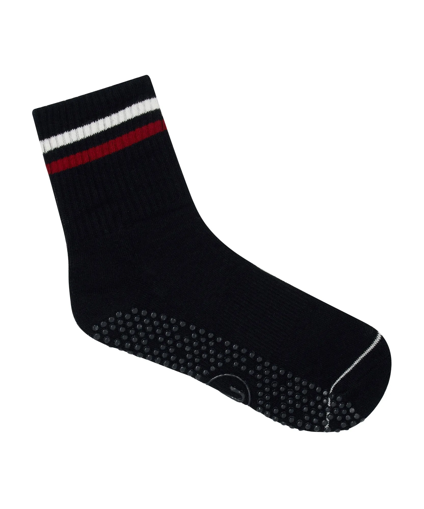 Crew Non Slip Grip Socks - Polo Stripe Navy