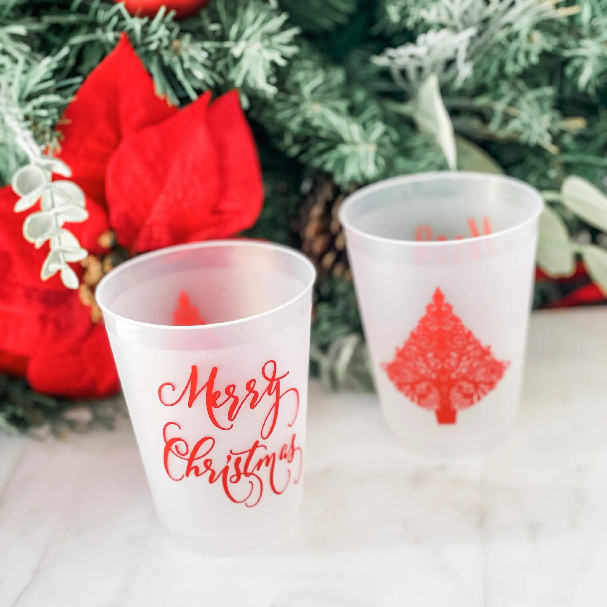 Custom Holiday Party Frost Flex Cups