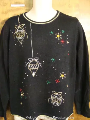 Cute Ornament Themed Holiday Sweater