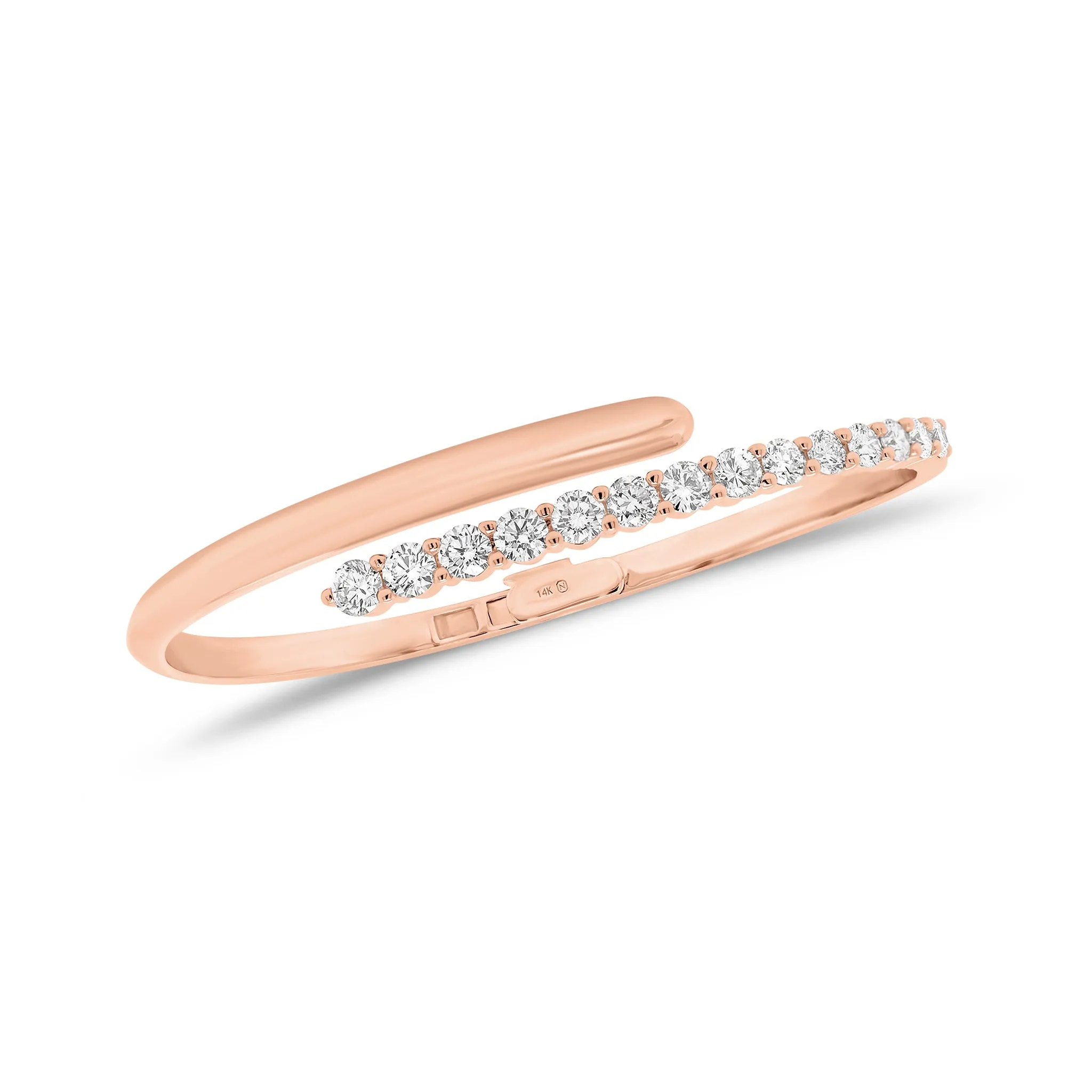 Diamond Wrap Bangle Bracelet