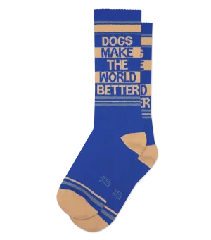 Dogs Make The World Better Socks