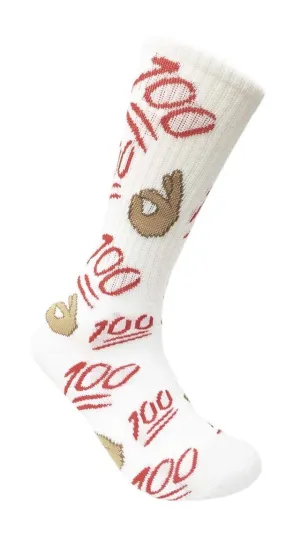 💯Emoji Socks (White)