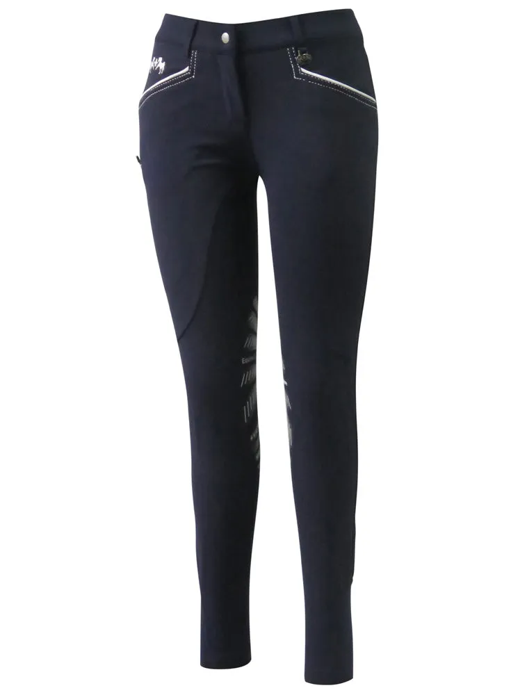 Equine Couture Ladies Lille Knee Patch Breeches