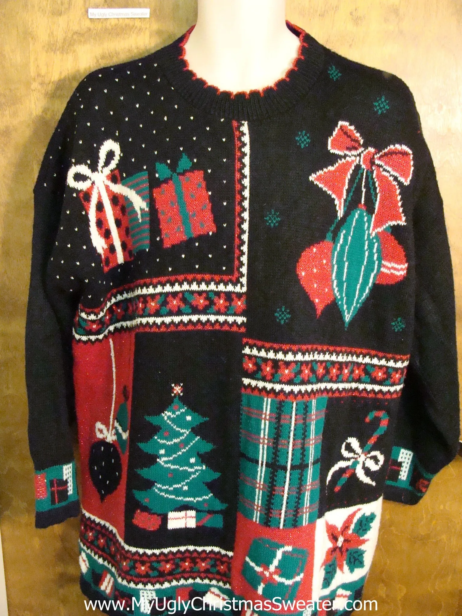 Festive 80s Acrylic Cute Xmas Sweater