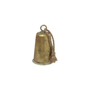 French Country Bell Tall Ornament Gold 16.5cm