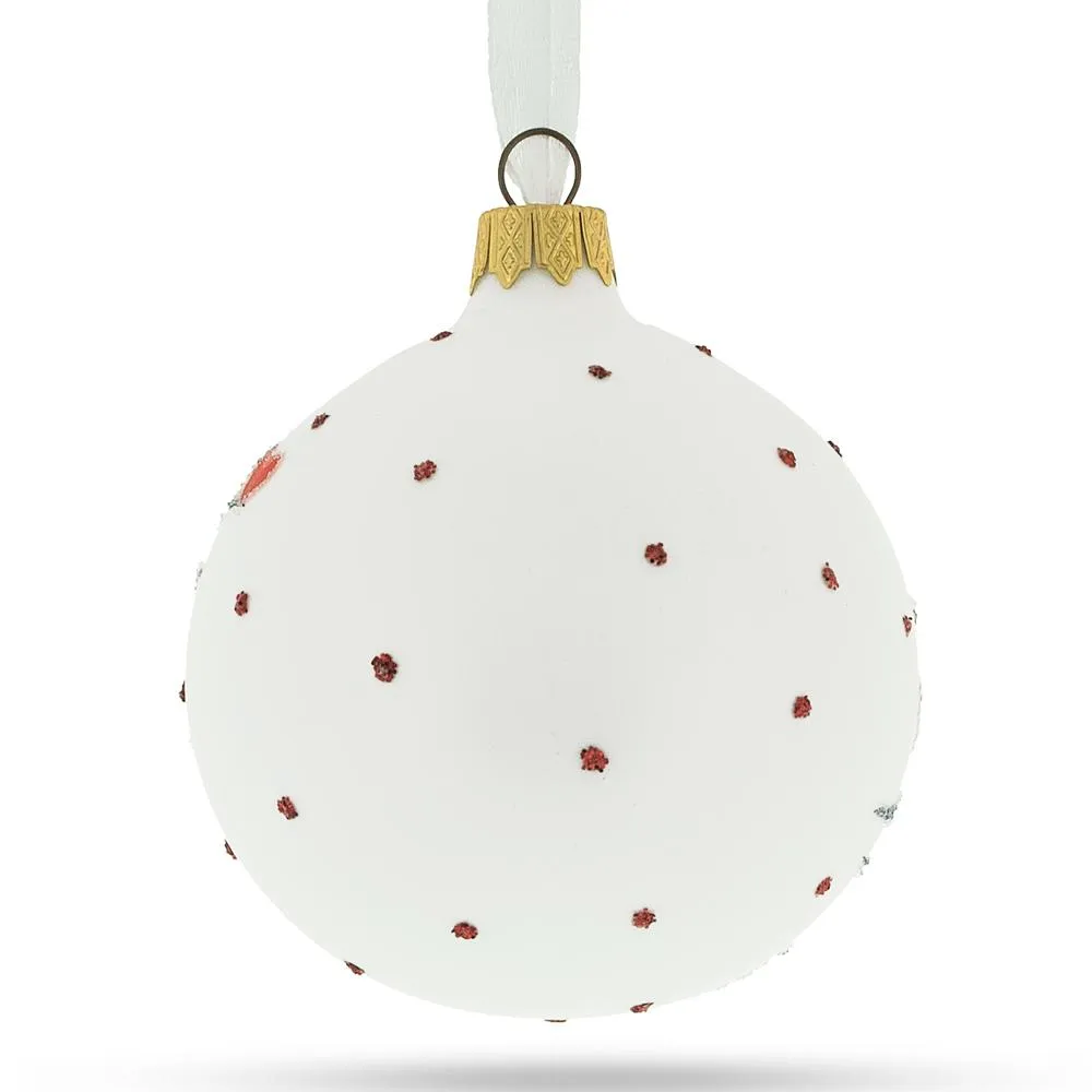 Game Night Glamour: Playing Cards Deck Blown Glass Christmas Ornament 3.25 Inches