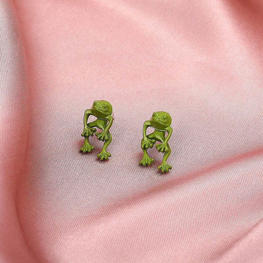 Gothic Frog Party Earrings