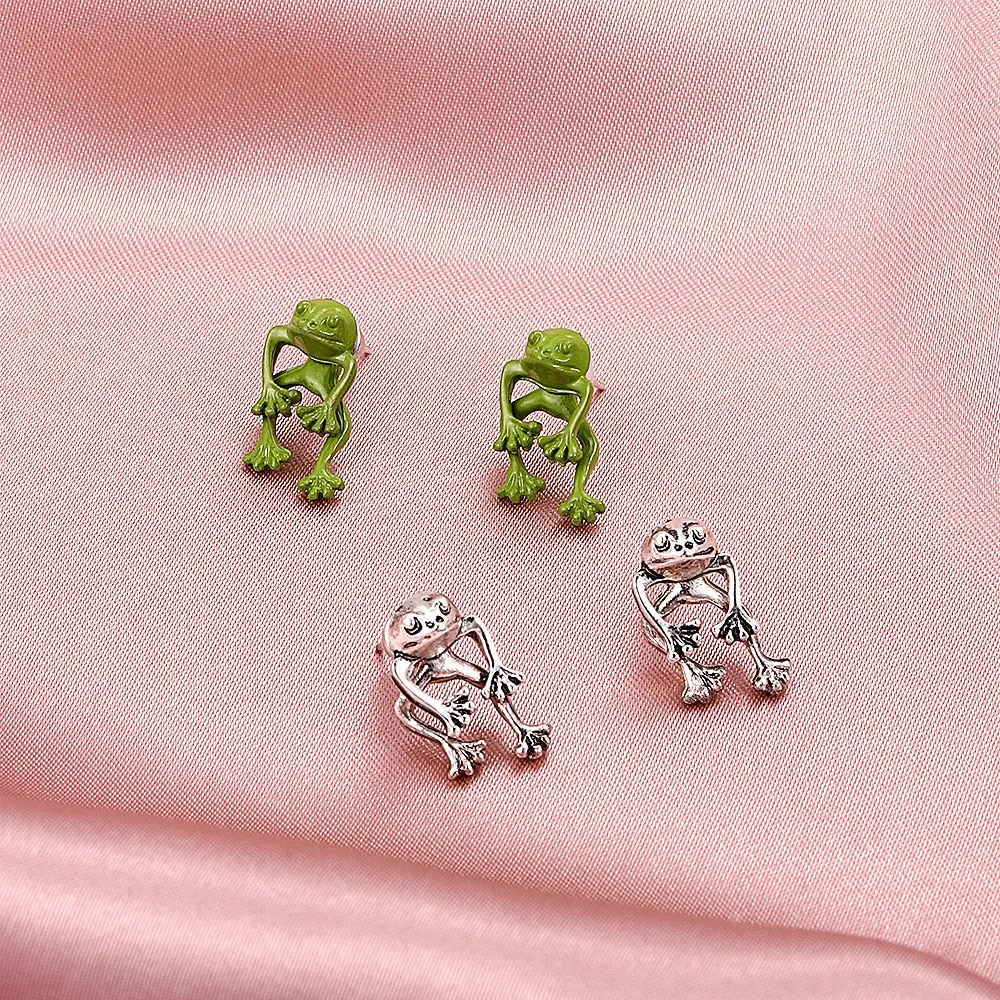 Gothic Frog Party Earrings