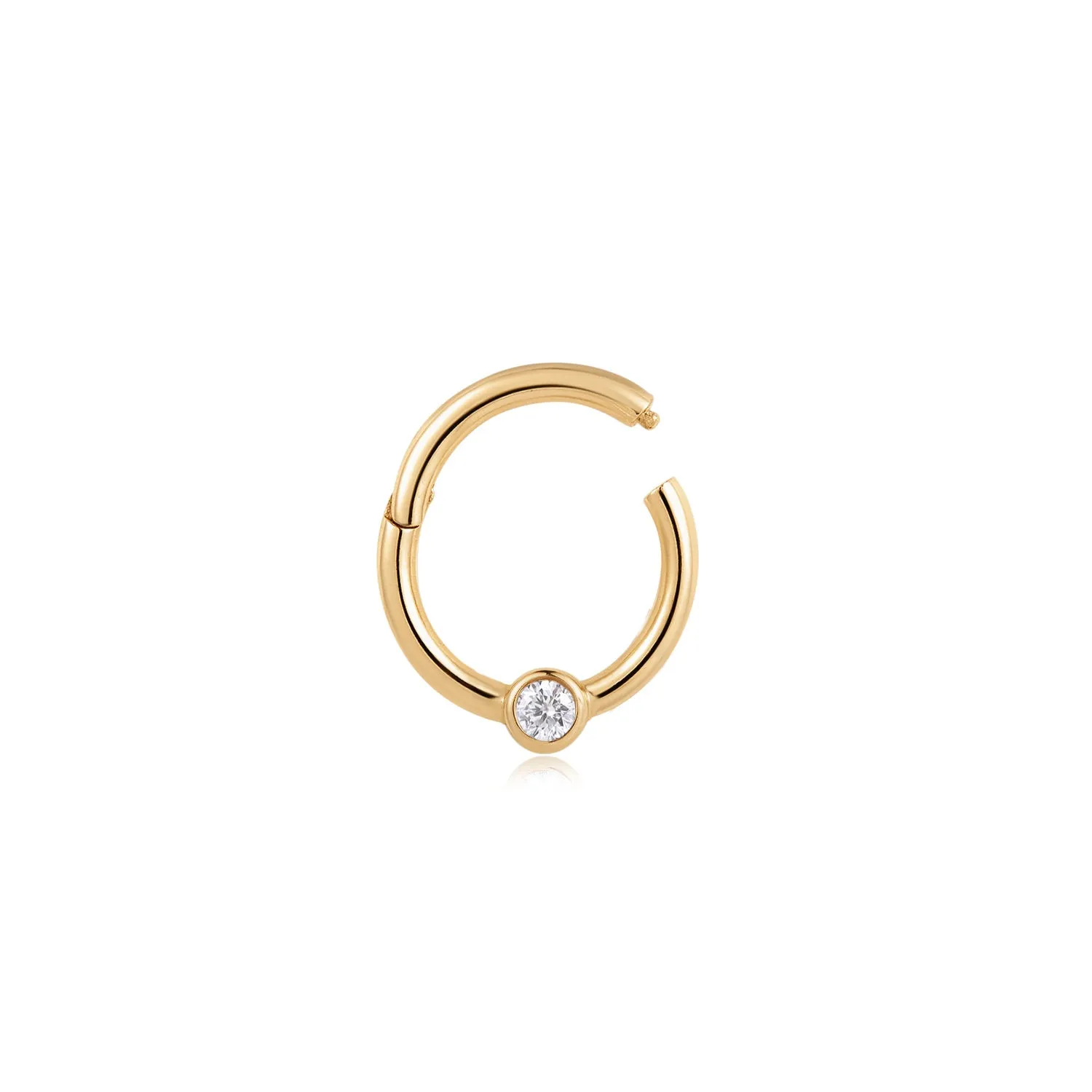 IVY | White Sapphire Clicker Hoop