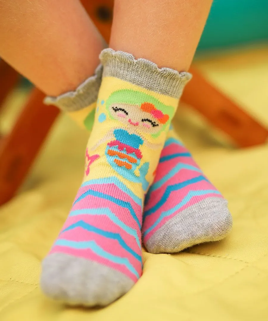 Jefferies Socks Mermaid Crew Socks- 6 Pair Pack