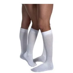 Jobst ActiveWear Knee-High, 30-40, Large, Full Calf, Closed, Cool White