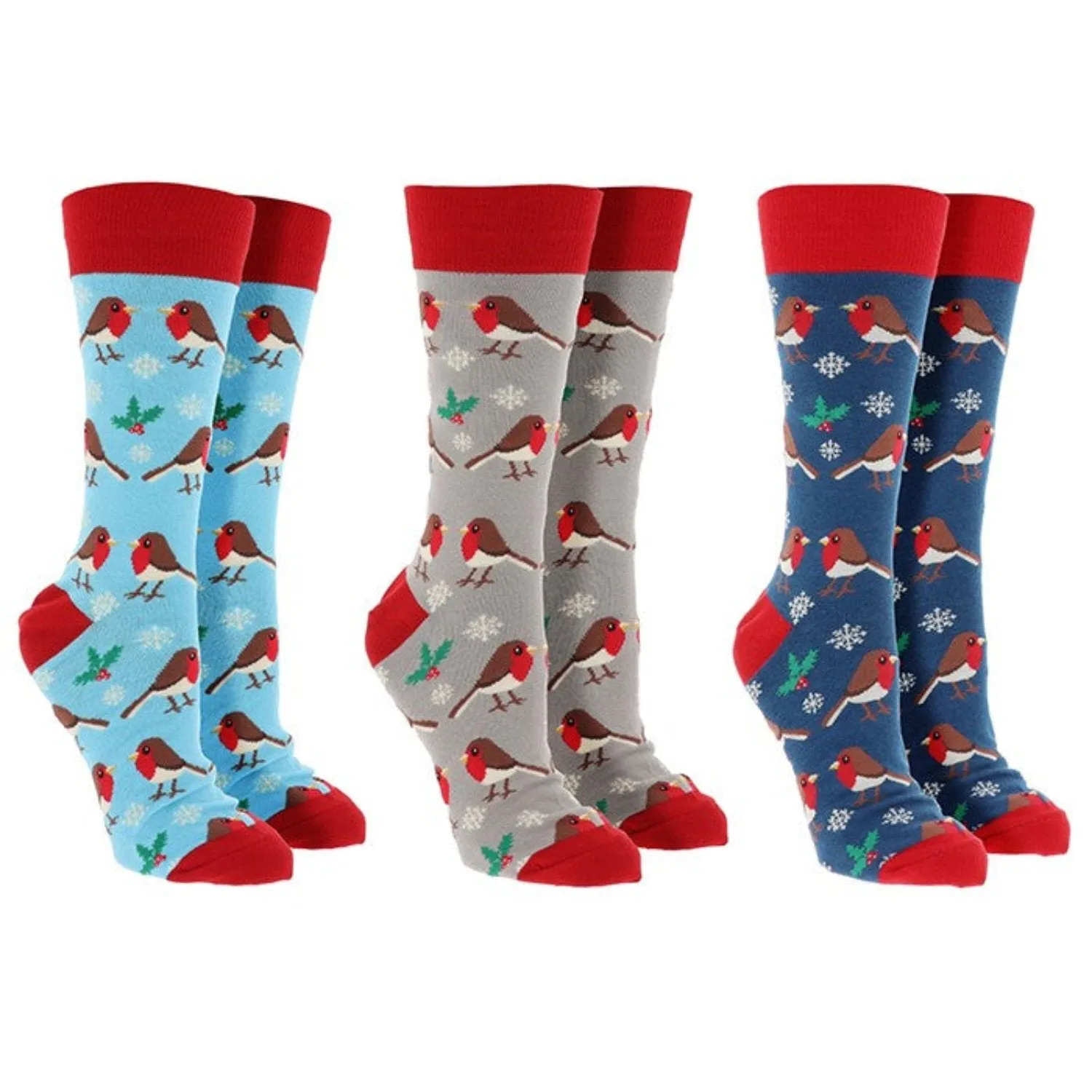 Joe Davies Sock Society Xmas Robins - Choice of 3