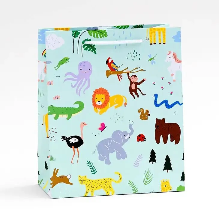 Jungle Animals Medium Gift Bag