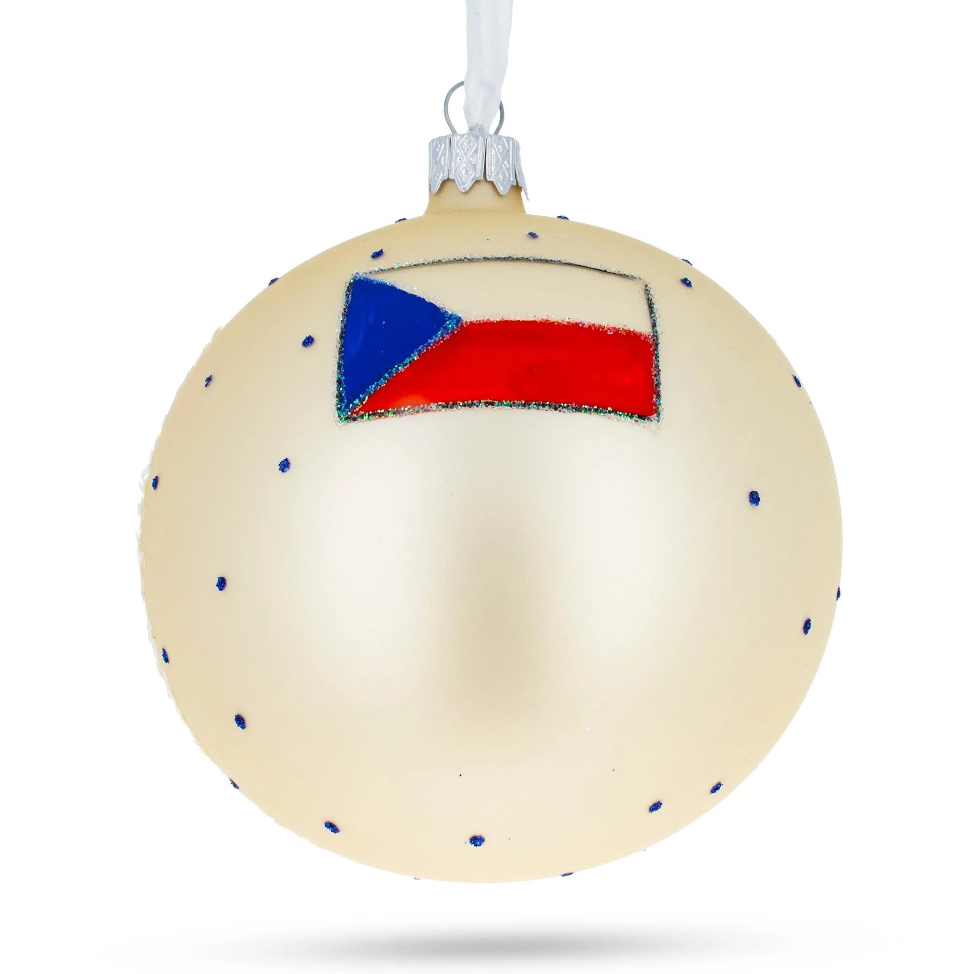 Karluv Most, Prague, Czech Republic Glass Ball Christmas Ornament 4 Inches