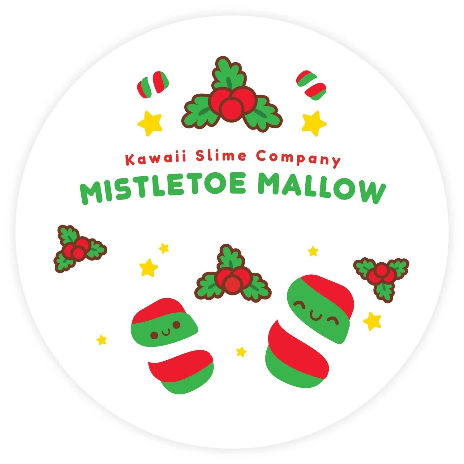 Kawaii Slime - Mistletoe Mallow Holiday Fluffy Slime