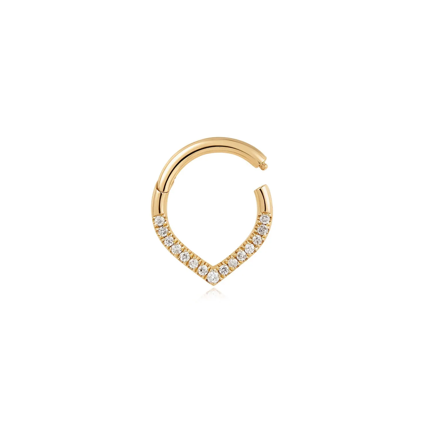 KENNEDY | Curved Diamond Clicker Hoop