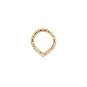 KENNEDY | Curved Diamond Clicker Hoop