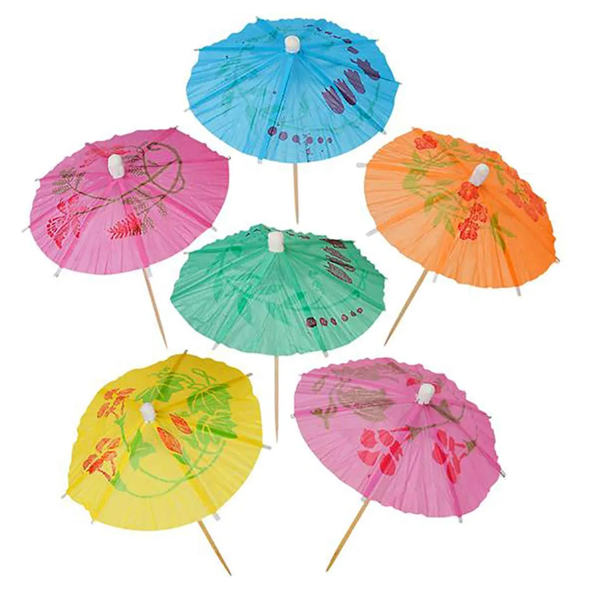 Kicko Cocktail Umbrellas - 288 Pack, Paper Drink Parasols - for Kids, Adults, Frozen