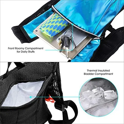 KUYOU Fashional Hydration Backpack with 2L Hydration Bladder