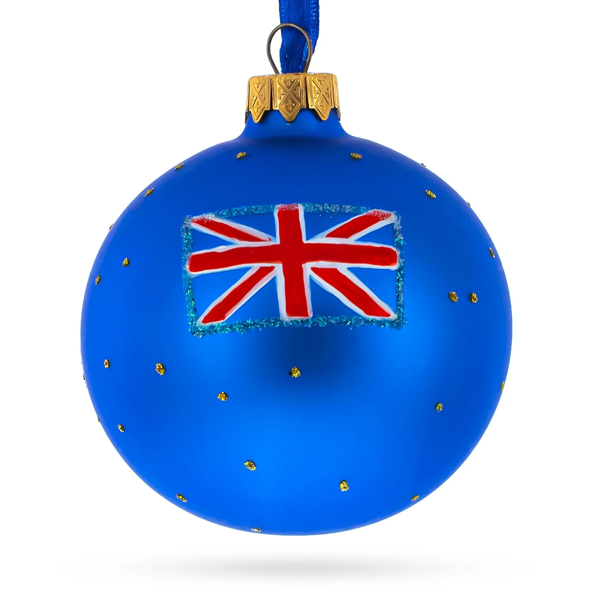 London, United Kingdom Glass Christmas Ornament 3.25 Inches