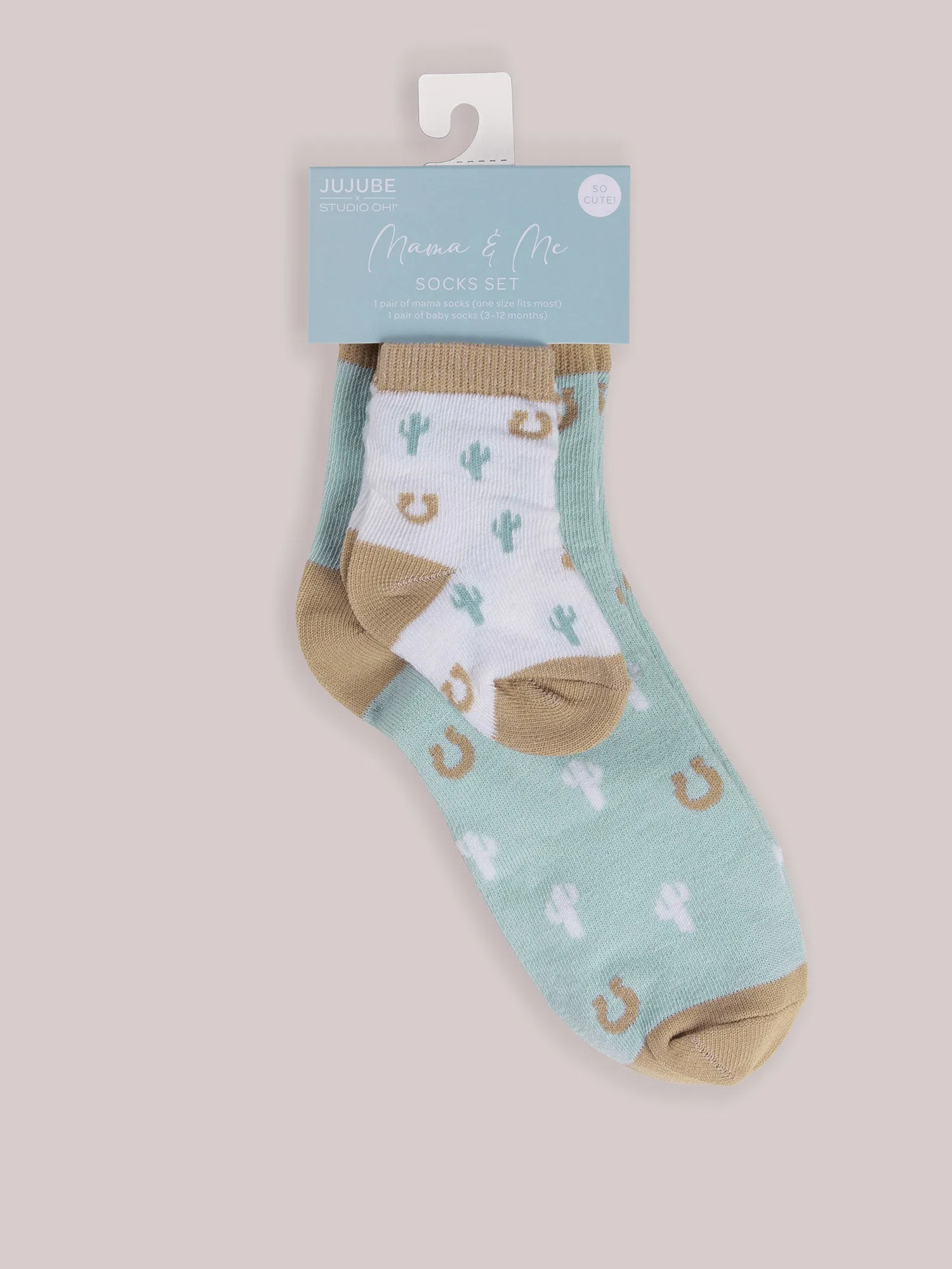 Mama & Me Socks - Howdy Partner Blue