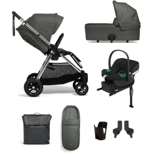 Mamas & Papas Flip XT³ 8 Piece Essentials Bundle with Car Seat in Harbour Grey