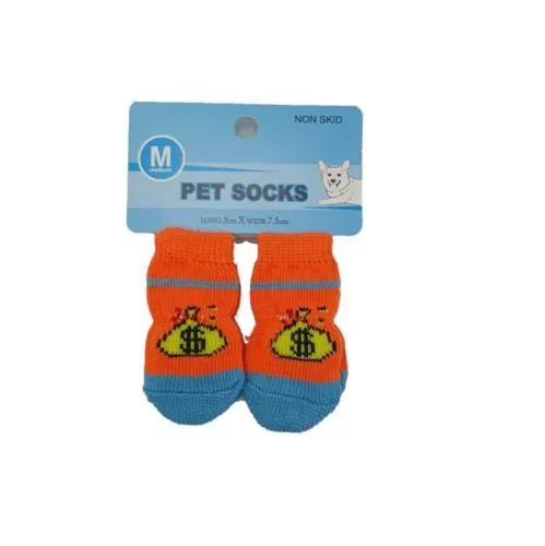 Medium Pet Socks for Small Dogs & Cats - Assorted Designs