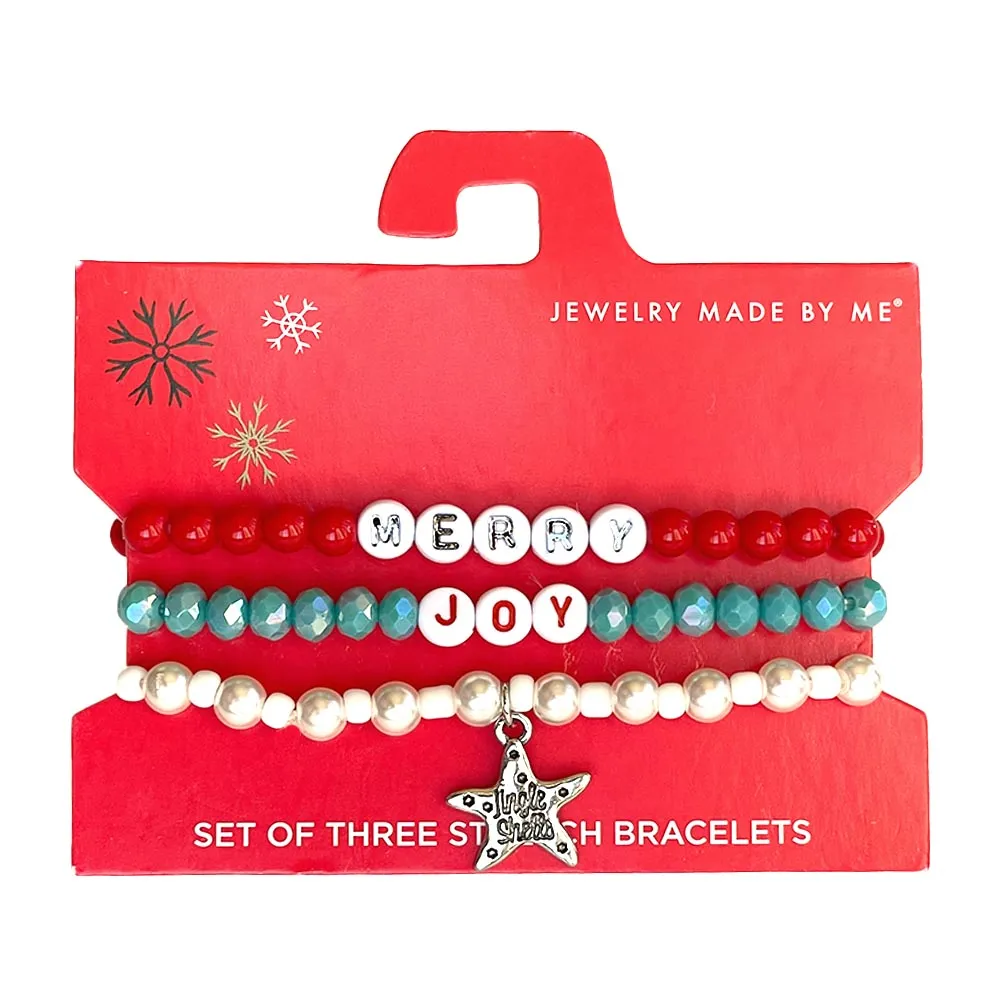 MERRY JOY Stretch Bracelet Set