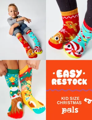 Mismatched Christmas Socks for Kids