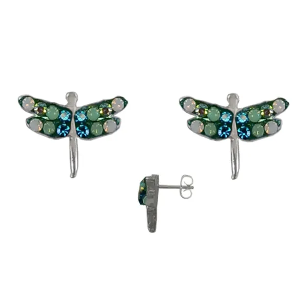 Mosaic Crystal Stud Earrings, Assorted