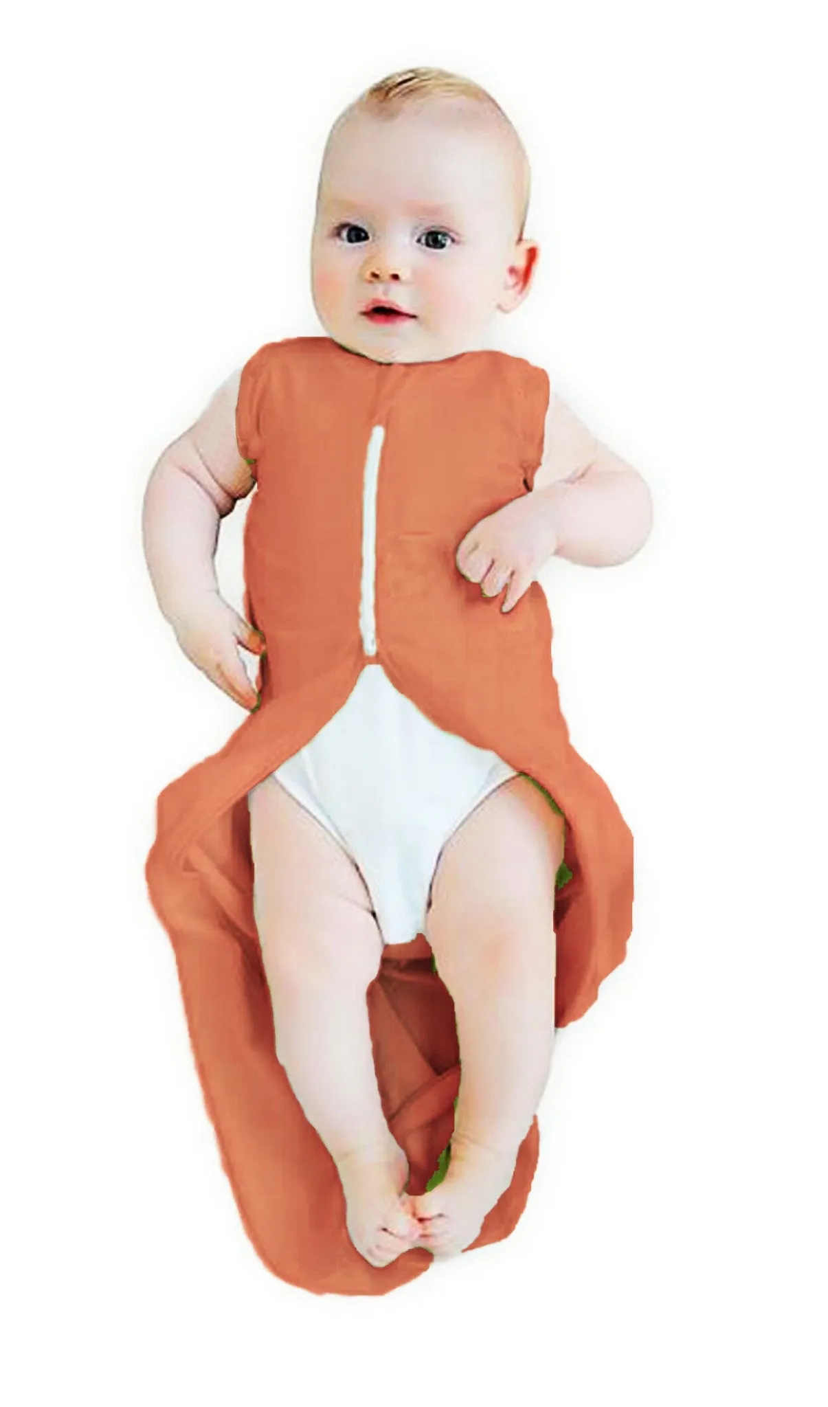 My Stork Story Swaddle Cum Sleep Bag - Orange