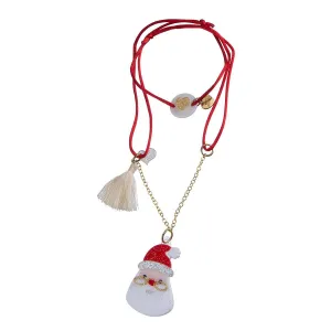 Necklace | Holiday Santa Claus | Lilies and Roses