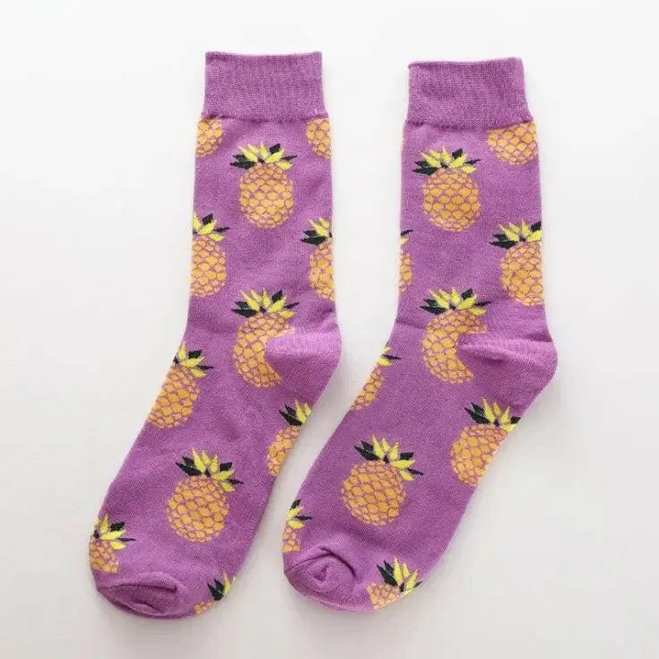 New Happy Fruit Socks Men and Women