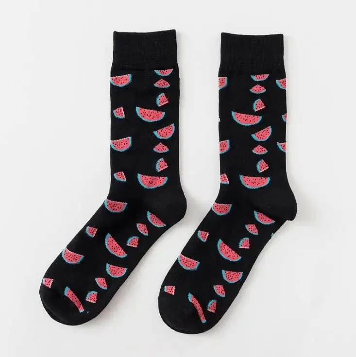 New Happy Fruit Socks Men and Women