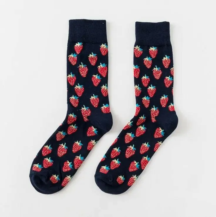 New Happy Fruit Socks Men and Women