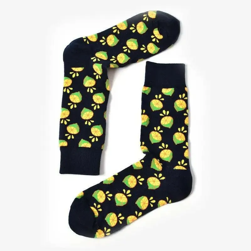 New Happy Fruit Socks Men and Women