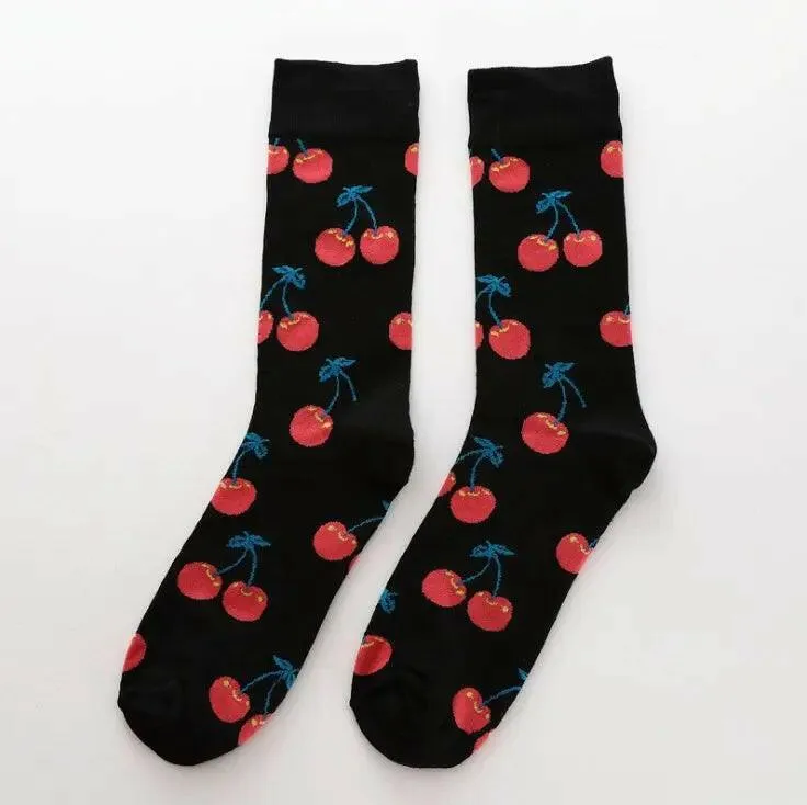 New Happy Fruit Socks Men and Women