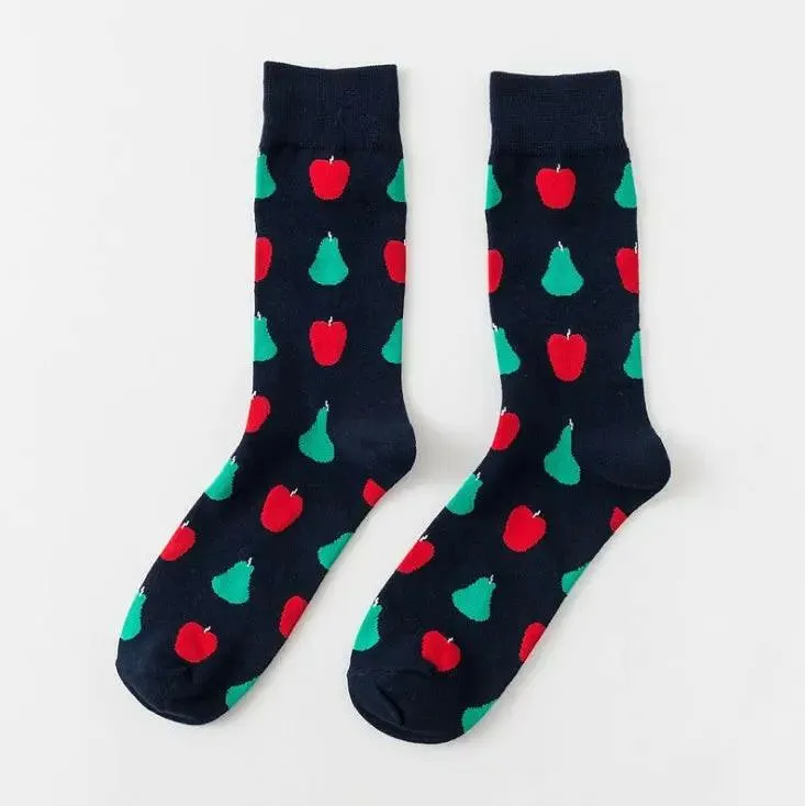 New Happy Fruit Socks Men and Women