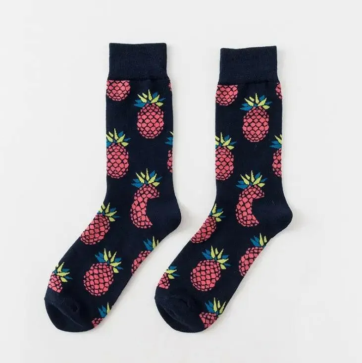 New Happy Fruit Socks Men and Women