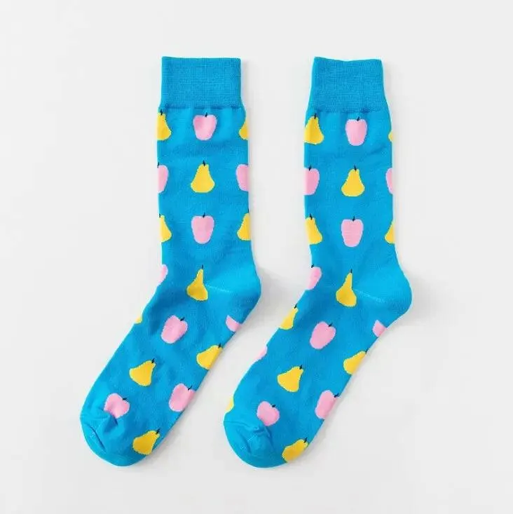 New Happy Fruit Socks Men and Women