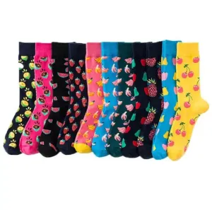 New Happy Fruit Socks Men and Women