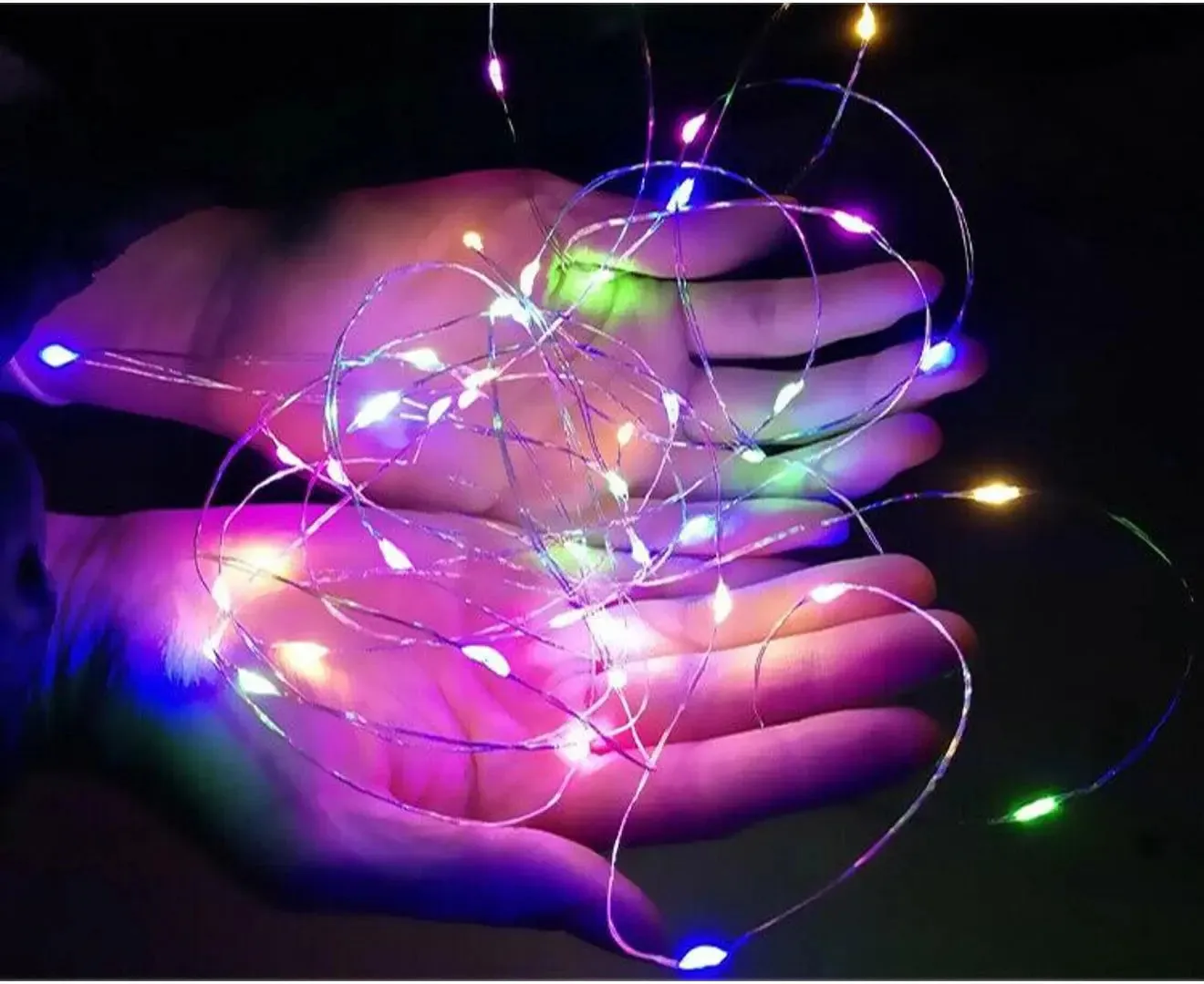 New Year Christmas Decoration 2m Led Ribbon Garland Christmas Xmas Tree Ornaments Fairy Lace Bows Light String Led multi coloured string